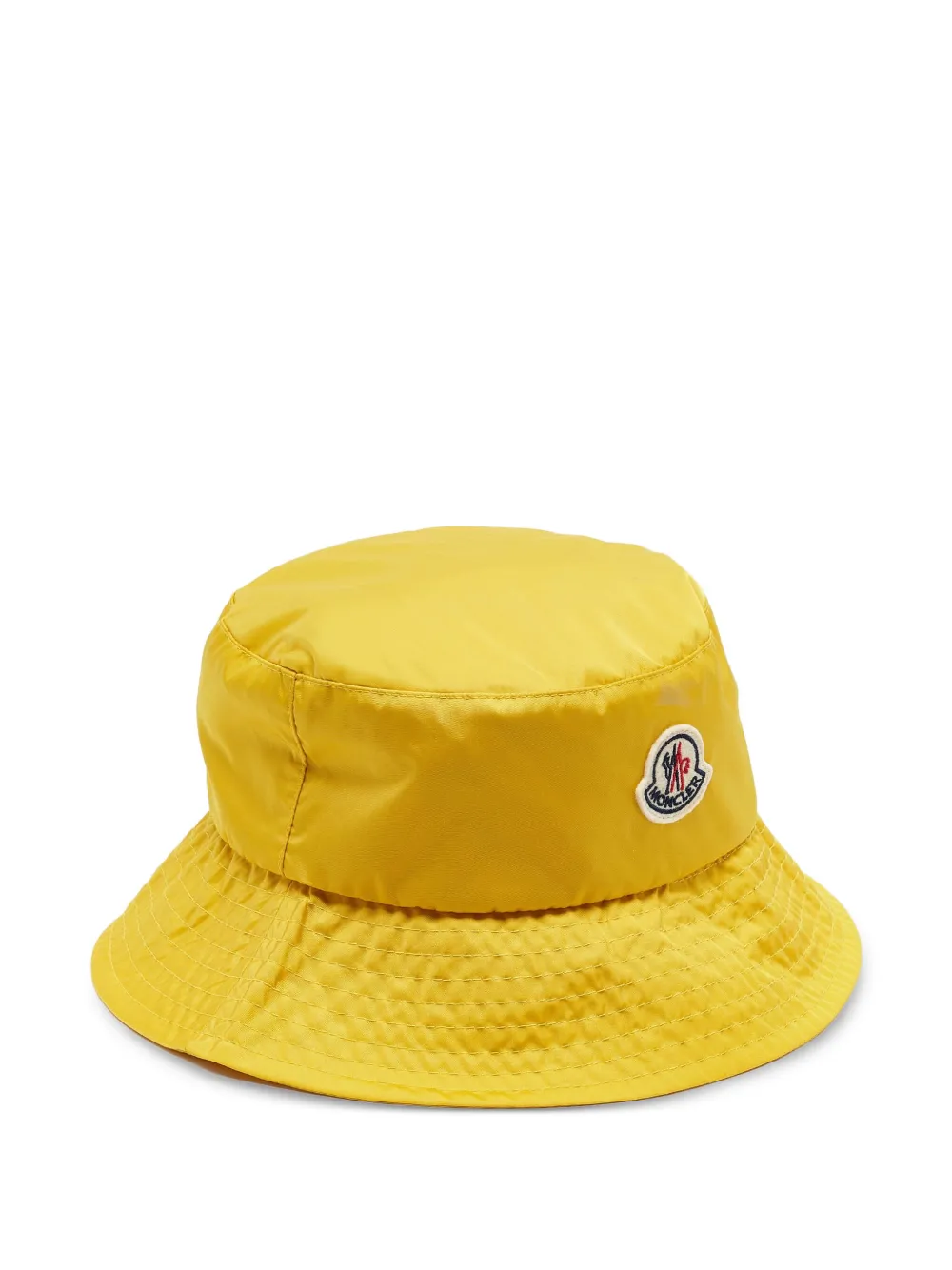 Pre-owned Moncler Vintage Logo Bucket Hat In Yellow
