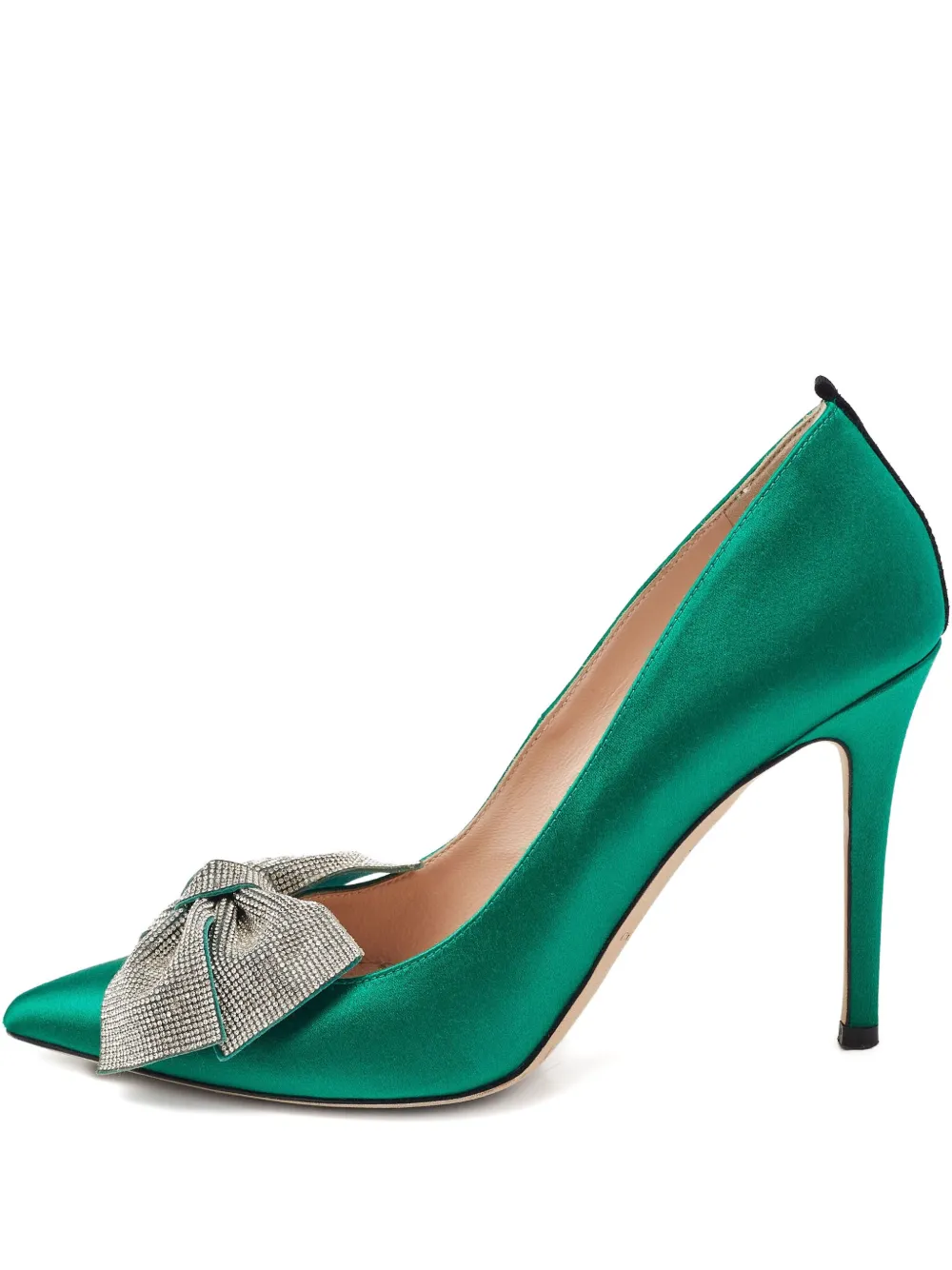 SJP by Sarah Jessica Parker Pre-owned 100mm satin pumps | Green | Image 1