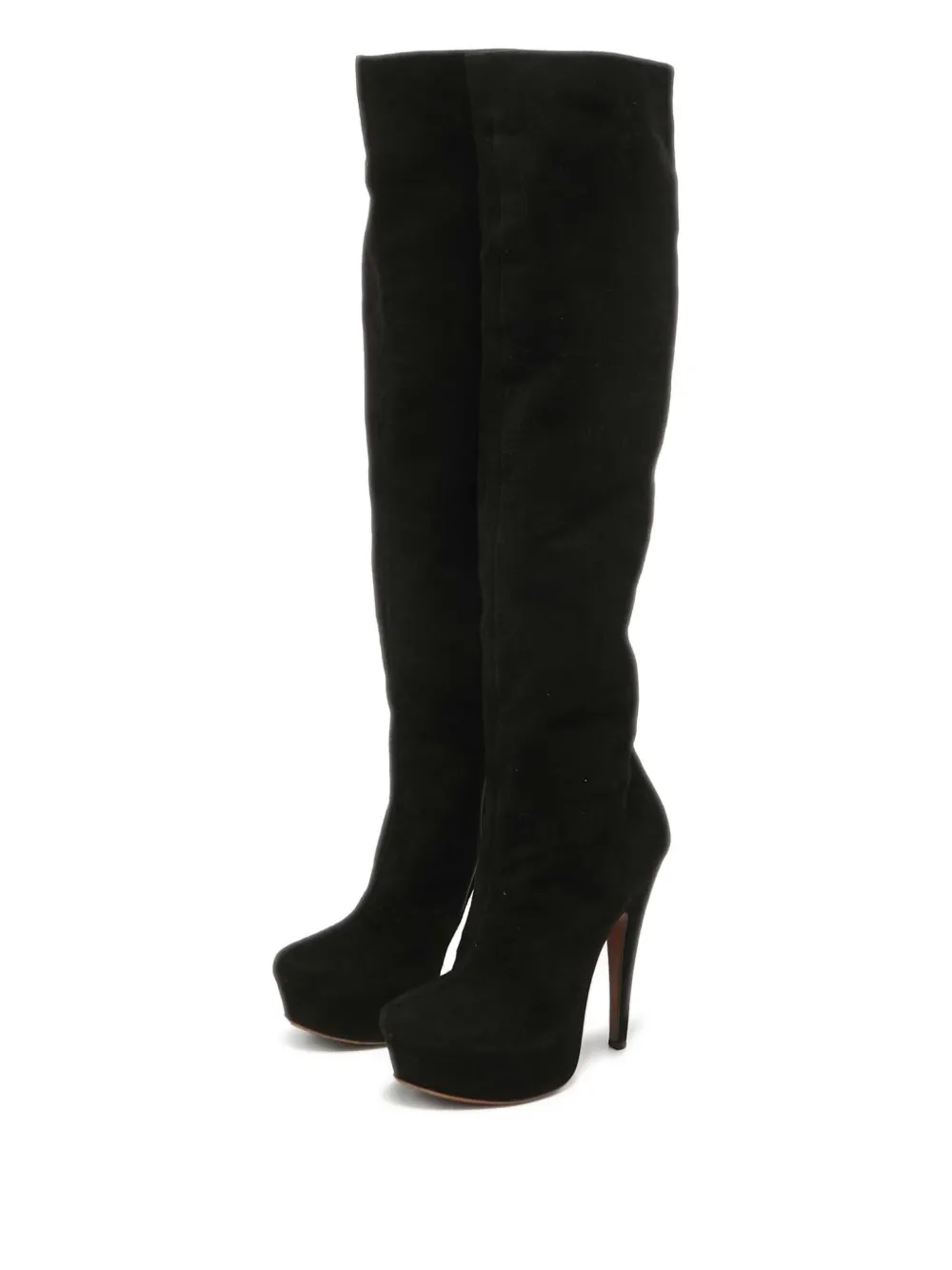 Alaïa Pre-Owned Laarzen met plateauzool - Zwart
