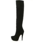 Alaïa Pre-Owned 120mm suede platform boots - Black