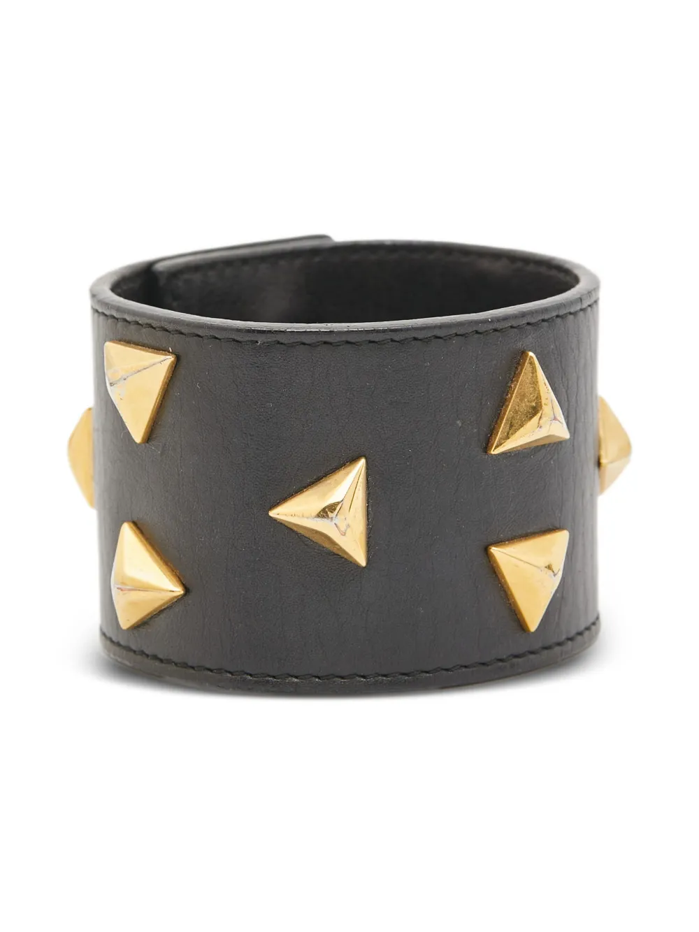 Triangle Studs leather bracelet