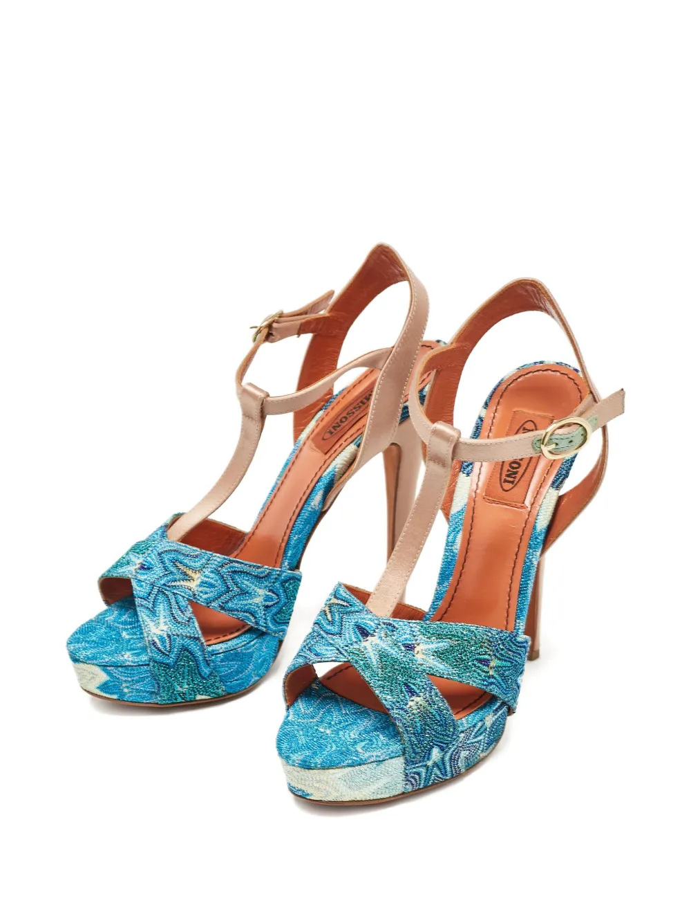 Missoni Pre-Owned Sandalen met hak - Blauw