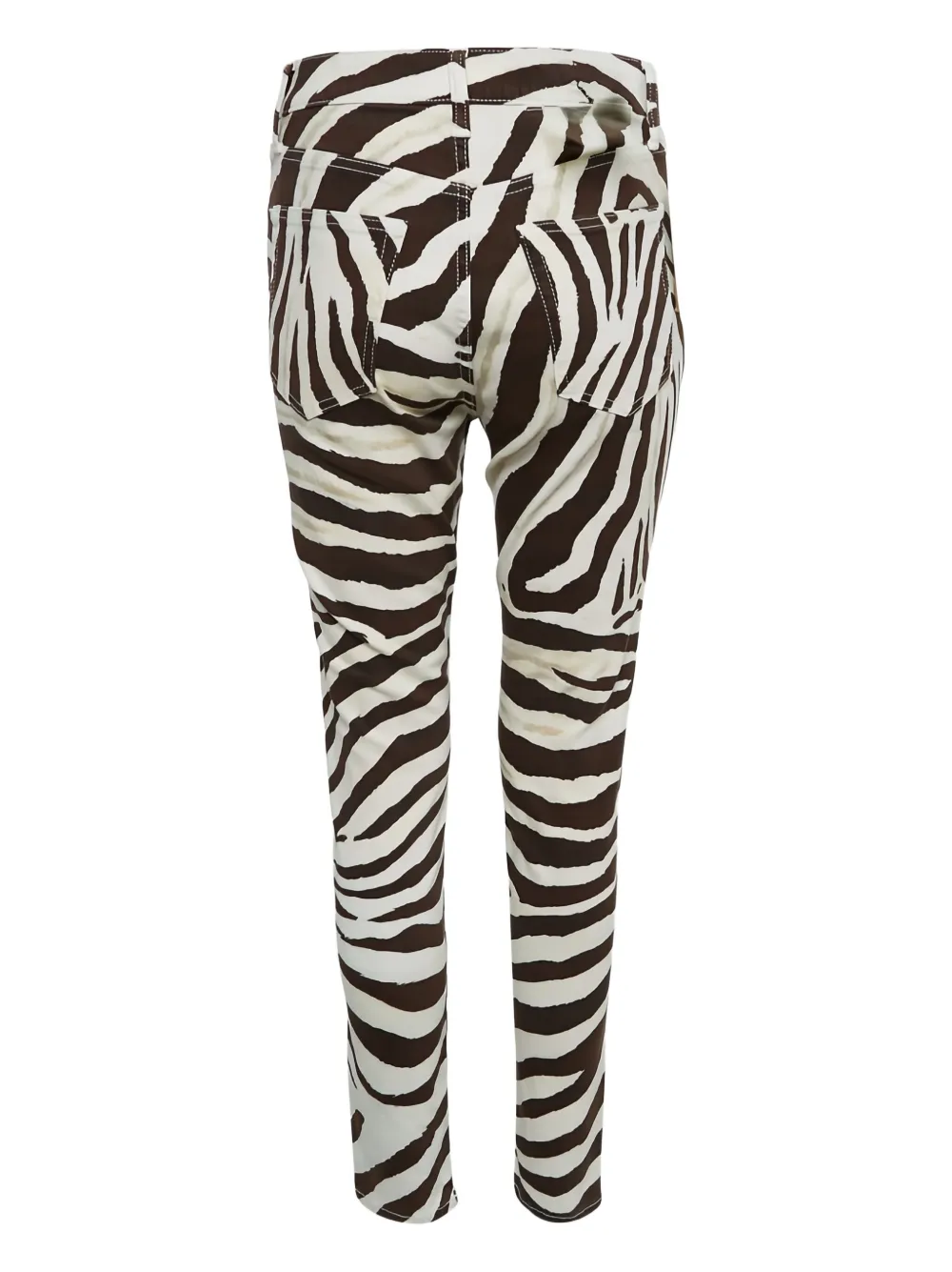 Polo Ralph Lauren Vintage Pre-owned jeans met zebraprint - Wit