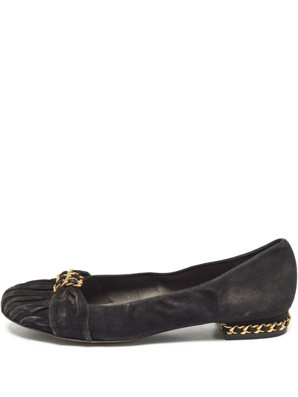 Stuart Weitzman Pre-owned chain-detail flats | Black | Image 1