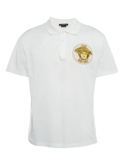 Versace Pre-Owned 2023 Medusa Head-embroidered polo shirt