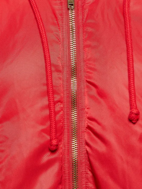VETEMENTS Hooded Bomber Jacket | Red | FARFETCH
