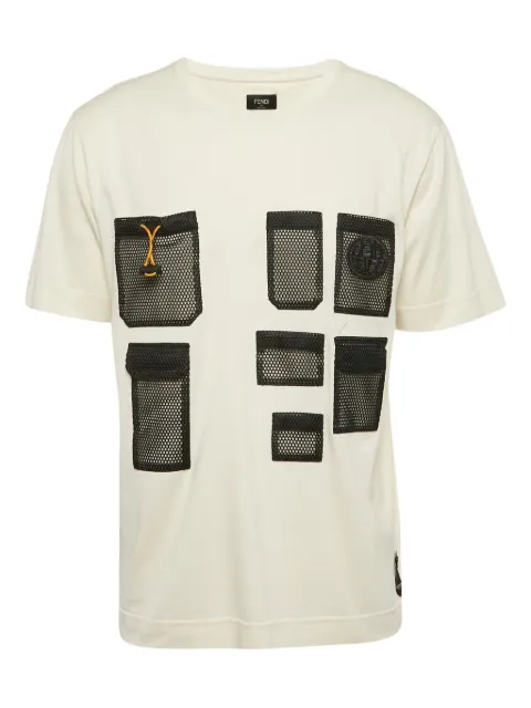 Fendi Pre-Owned playera con bolsillos de malla