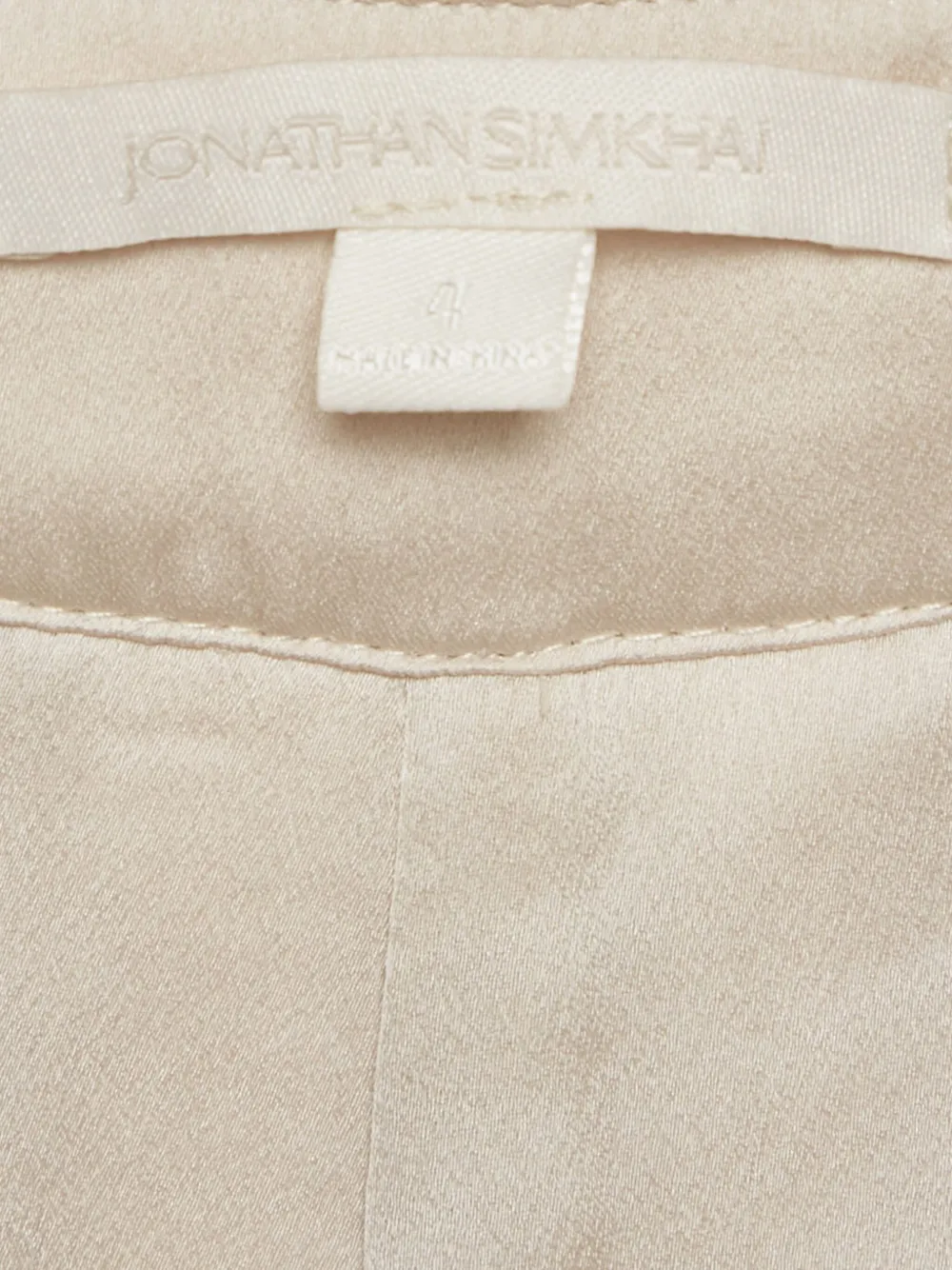 Pre-owned Simkhai Sequin Belt Trousers In Gold