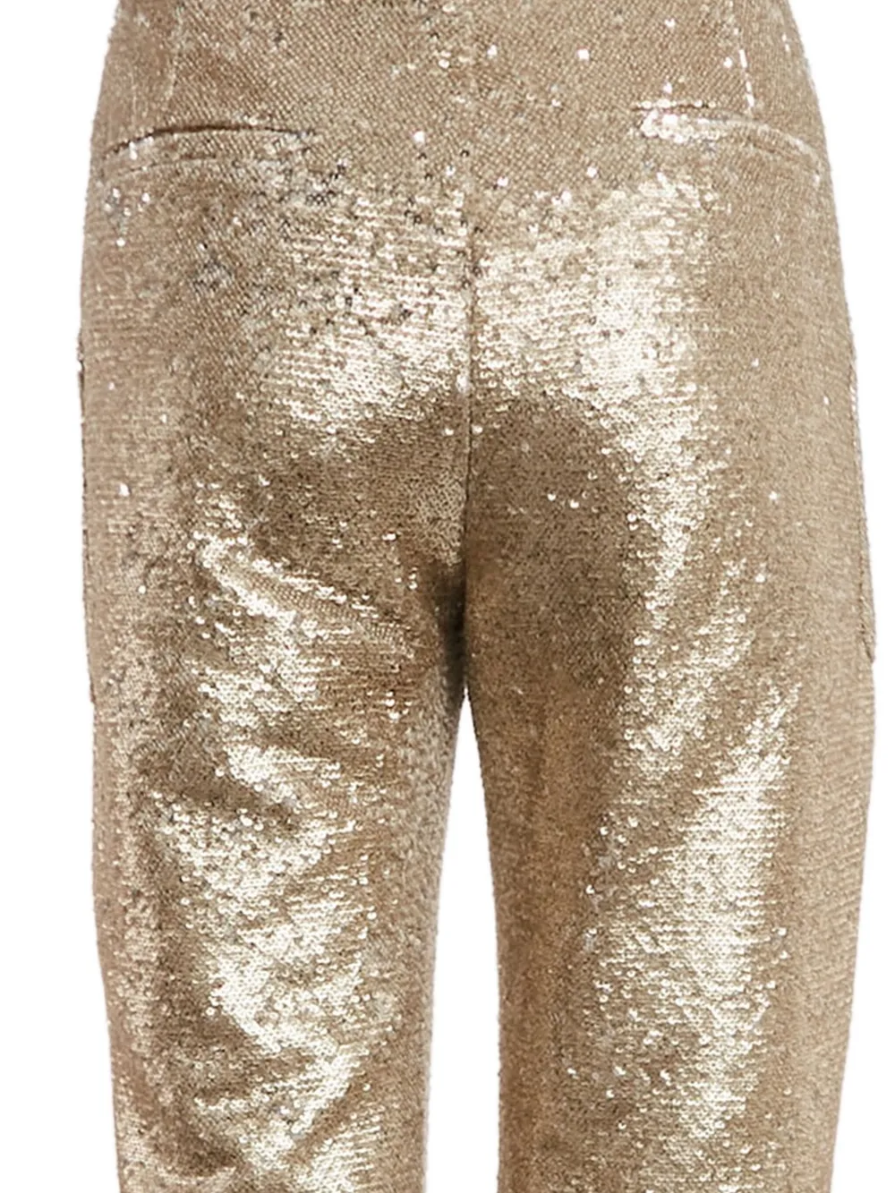 Pre-owned Simkhai Sequin Belt Trousers In Gold