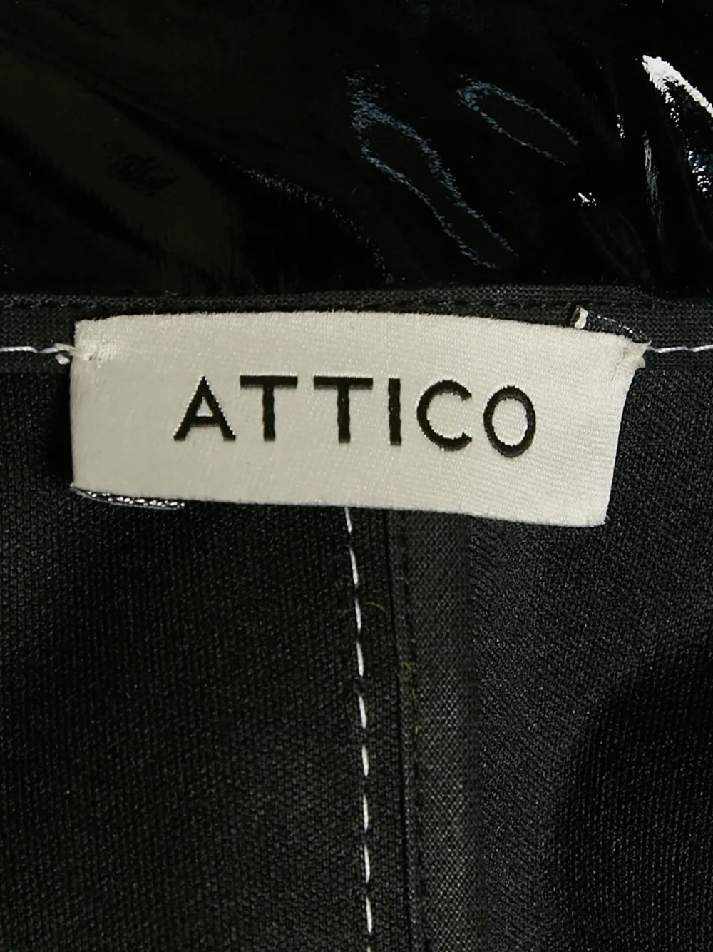 Pre-owned Attico Open-front Coat In Black