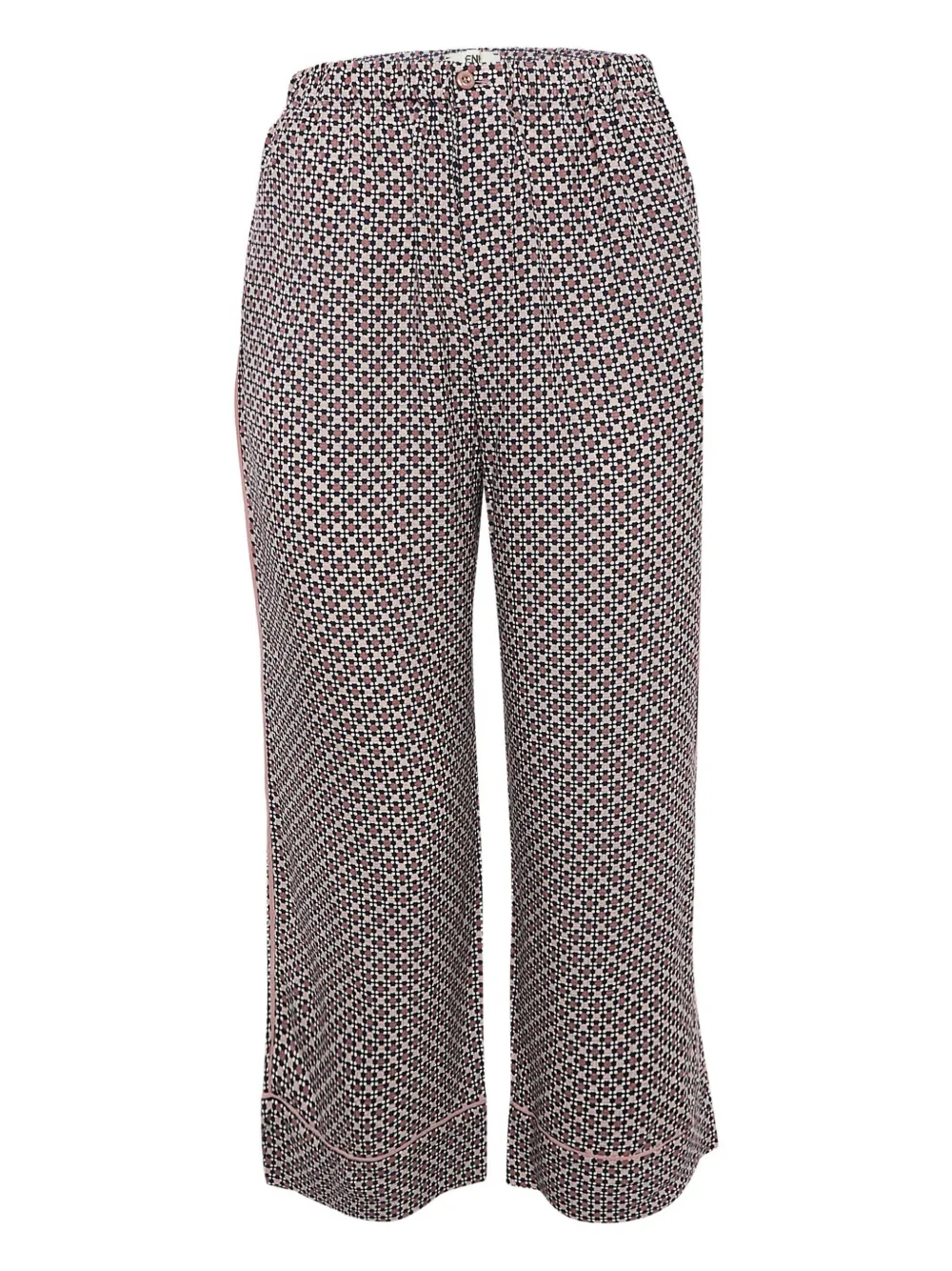 Fendi Pre-Owned Seidenhose mit Muster - Nude