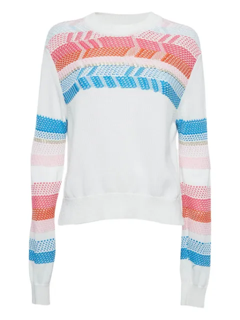Peter Pilotto stripe-embroidered sweater