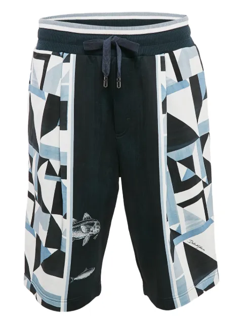 Dolce & Gabbana Pre-Owned geometric-print bermuda shorts 