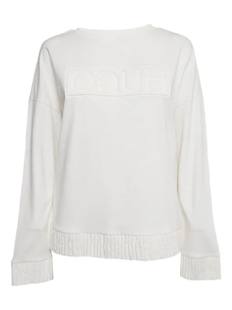 HUGO logo-embossed sweatshirt