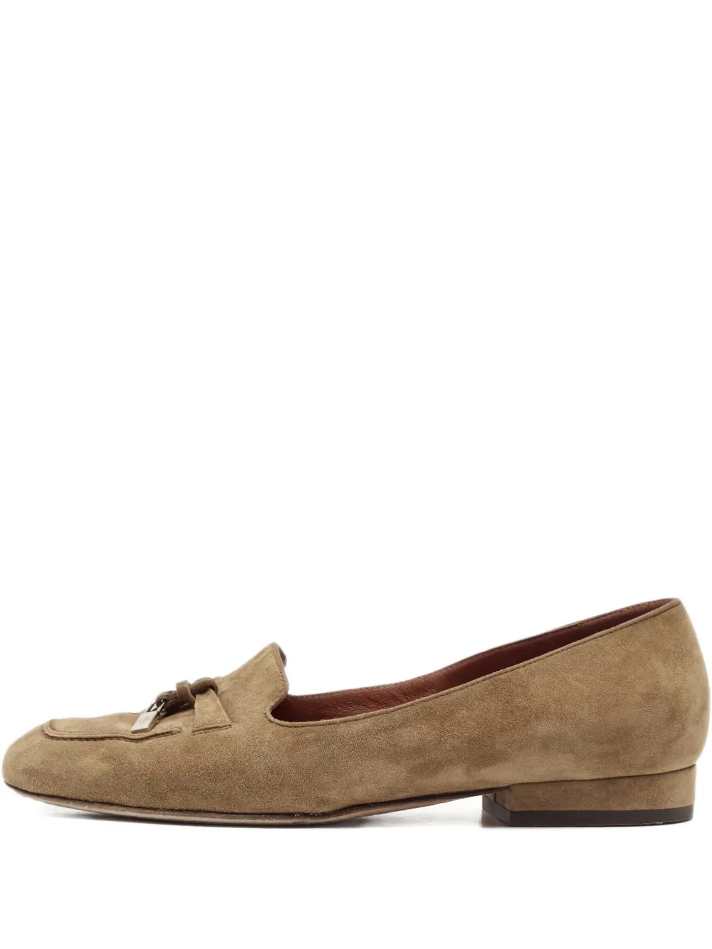Loro Piana Pre-Owned charms suede loafers | Brown | Image 1