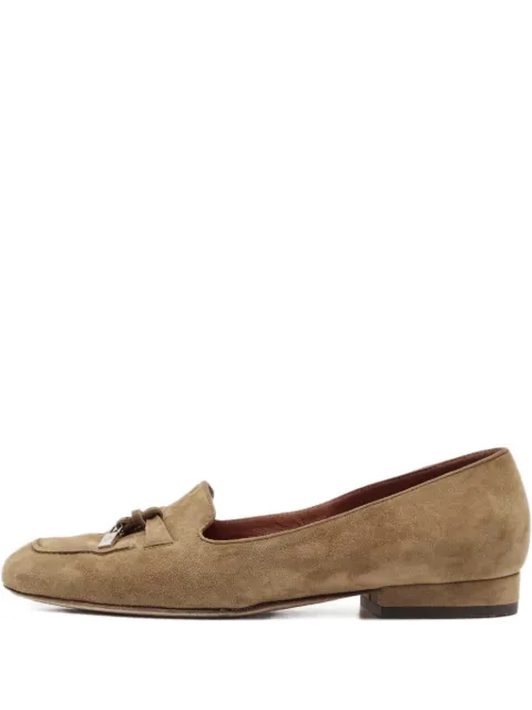 Loro Piana Pre-Owned charms suede loafers