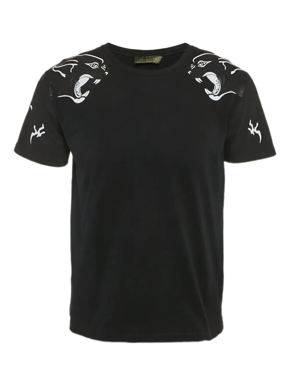 panther-print cotton T-shirt
