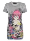 DSQUARED2 pre-owned anime graffiti T-shirt - Grey