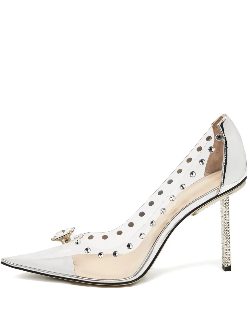 MACH & MACH 100mm pre-owned crystal-embellished pumps | Neutrals | Image 1