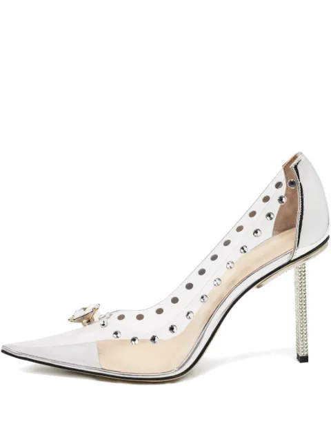 MACH & MACH 100mm pre-owned crystal-embellished pumps