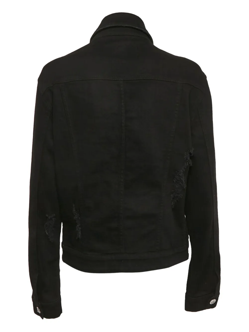 Versus Pre-Owned veste boutonnée à effet usé pre-owned | noir | Image 1