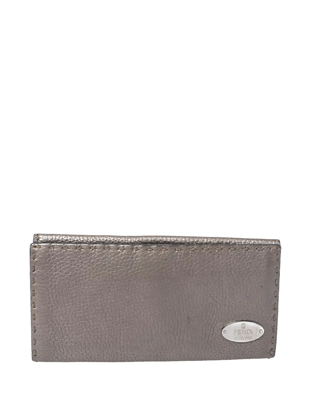 Fendi Pre-Owned leather continental wallet | Metallic | Image 1