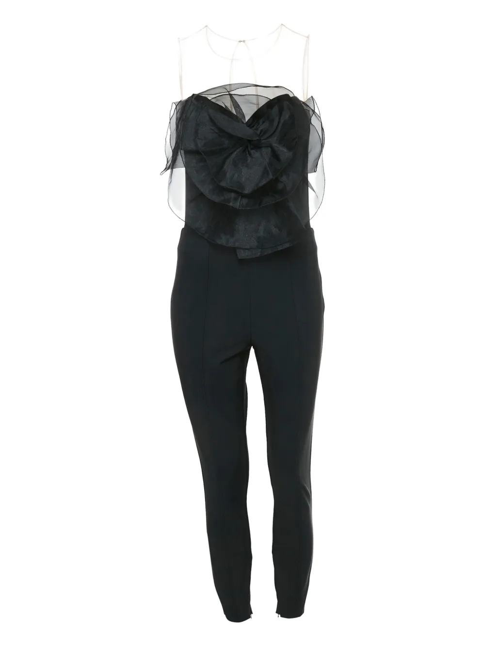 Elisabetta Franchi layered-ruffle jumpsuit | Black | Image 1