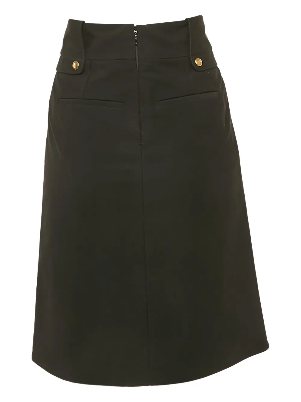 Gucci Pre-Owned Midi-rok met metalen detail - Zwart