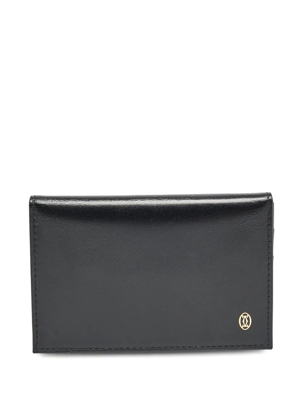 Cartier logo-plaque leather cardholder | Black | Image 1