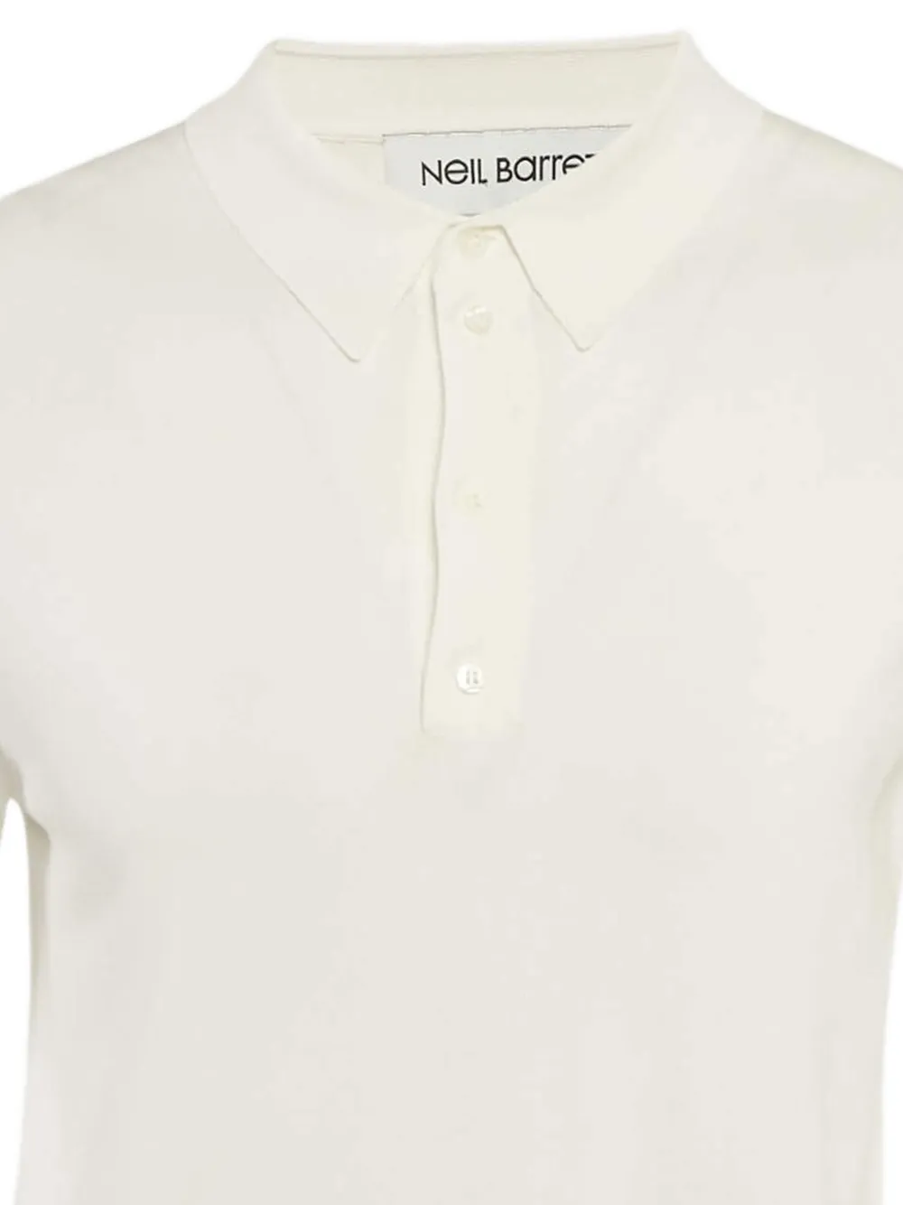Neil Barrett playera tipo polo con dobladillo de canalé 2024 | Image 2