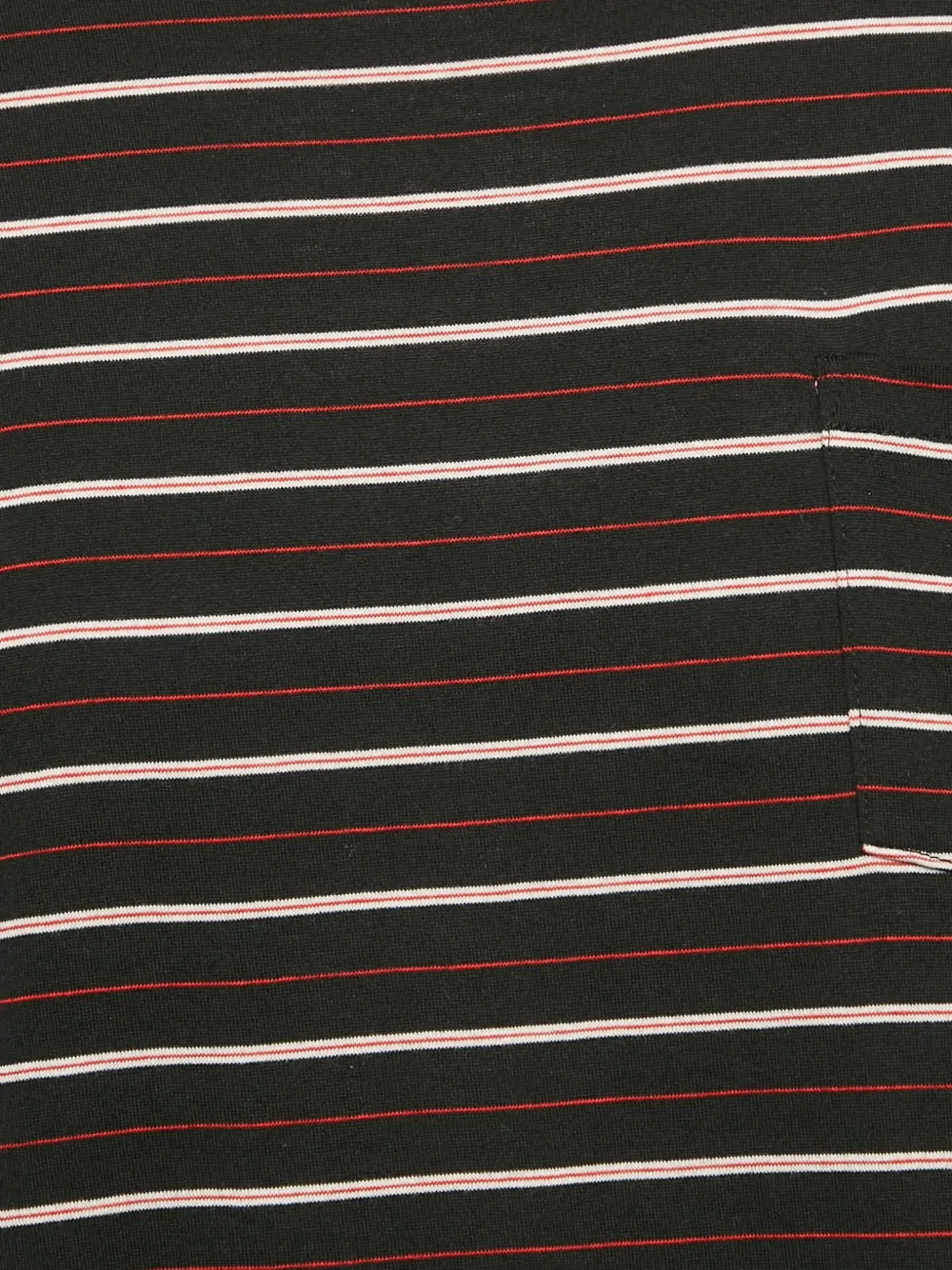 Saint Laurent Pre-Owned Gestreept T-shirt Zwart
