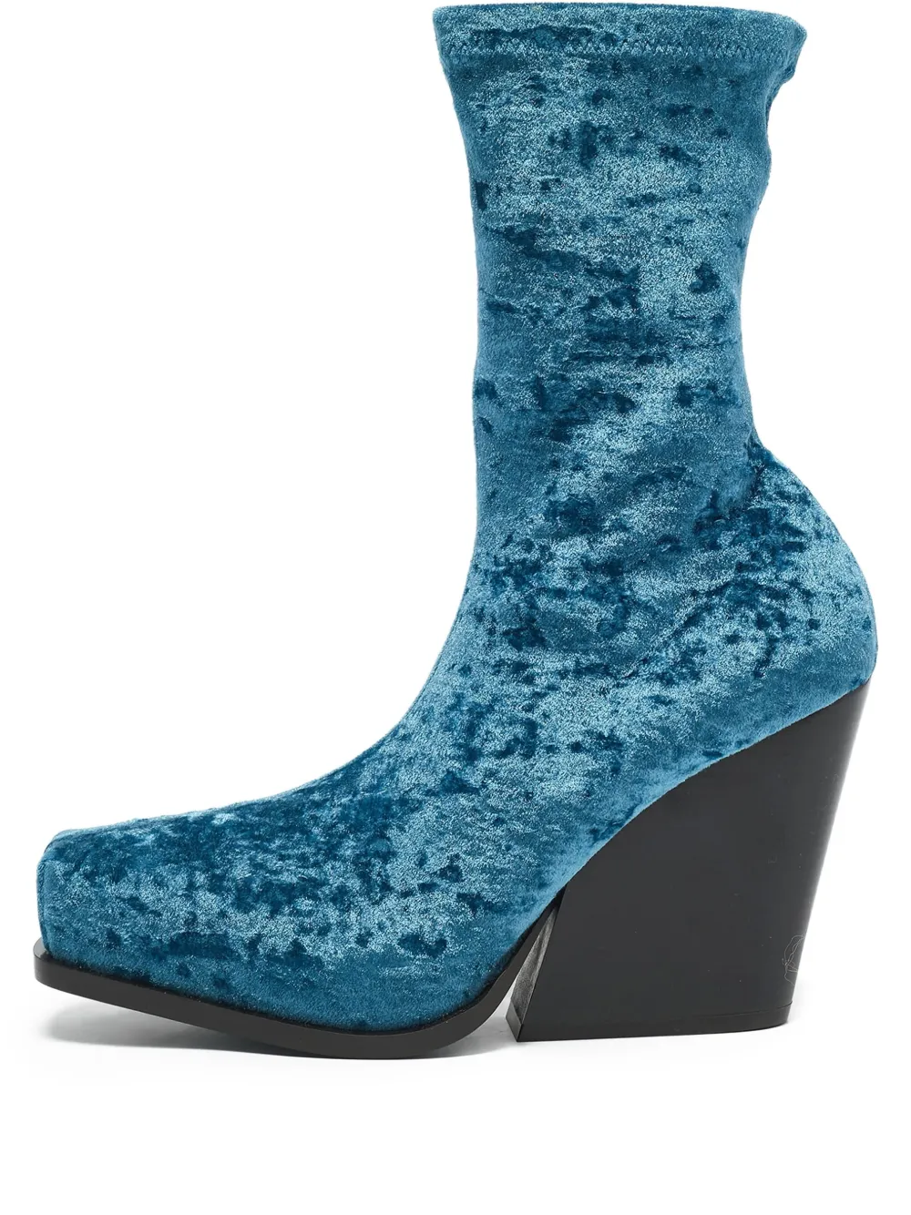 Stella McCartney Pre-Owned velvet boots | Blue | Image 1