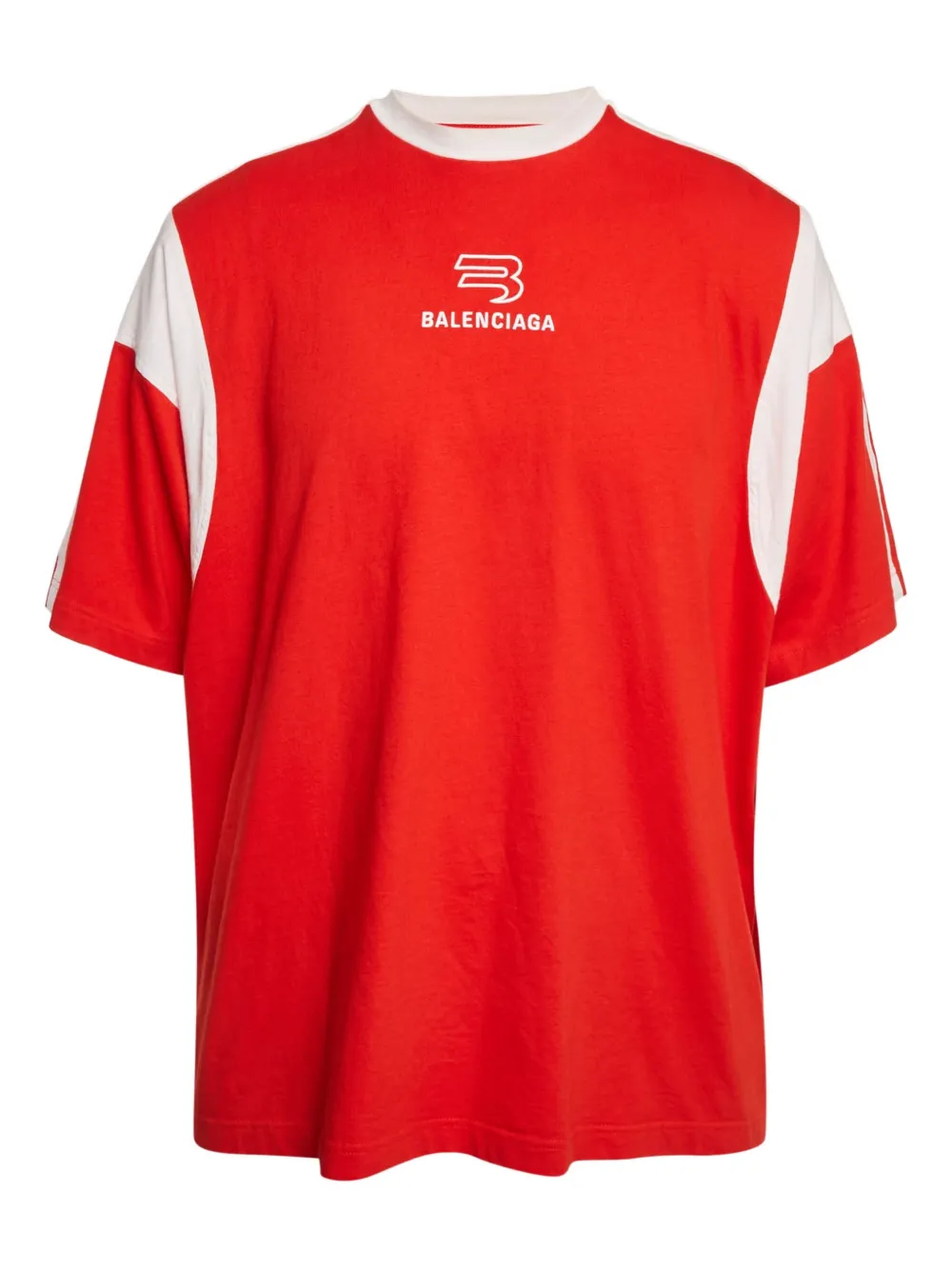 Balenciaga Pre-Owned logo-print cotton t-shirt | Red | Image 1