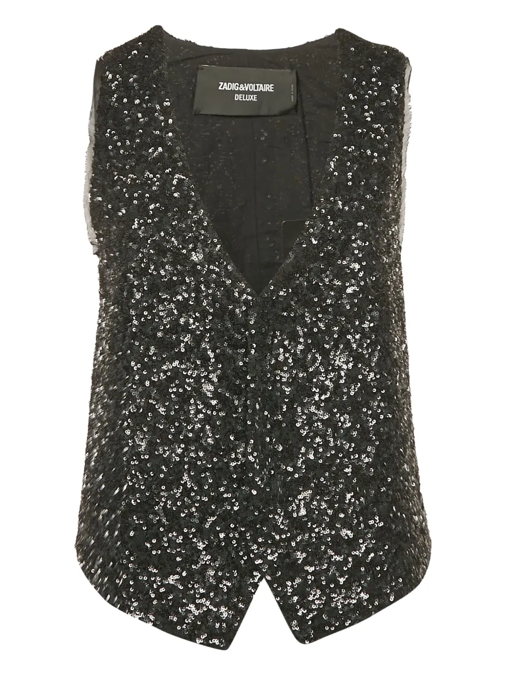 Zadig&Voltaire sequin-embellished waistcoat | Black | Image 1