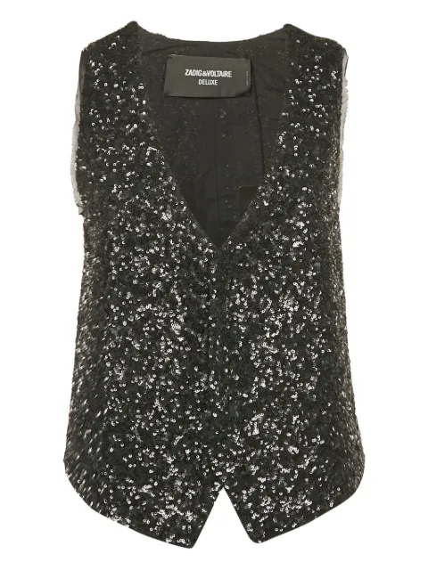 Zadig&Voltaire sequin-embellished waistcoat