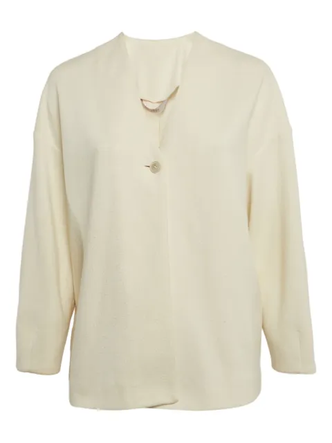 Max Mara cotton single-breasted jacket