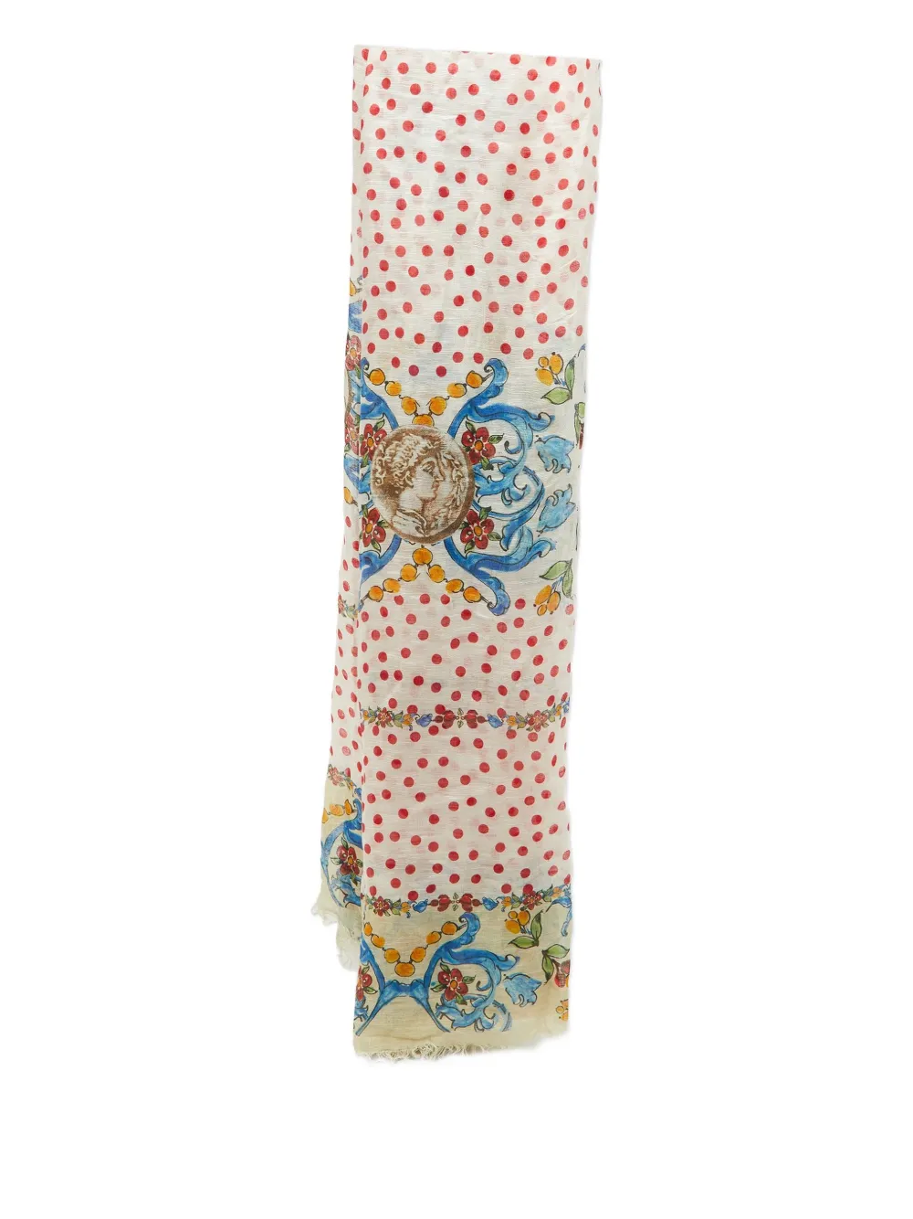 Dolce & Gabbana Pre-Owned 2024 Majolica polka-dot scarf - Toni neutri