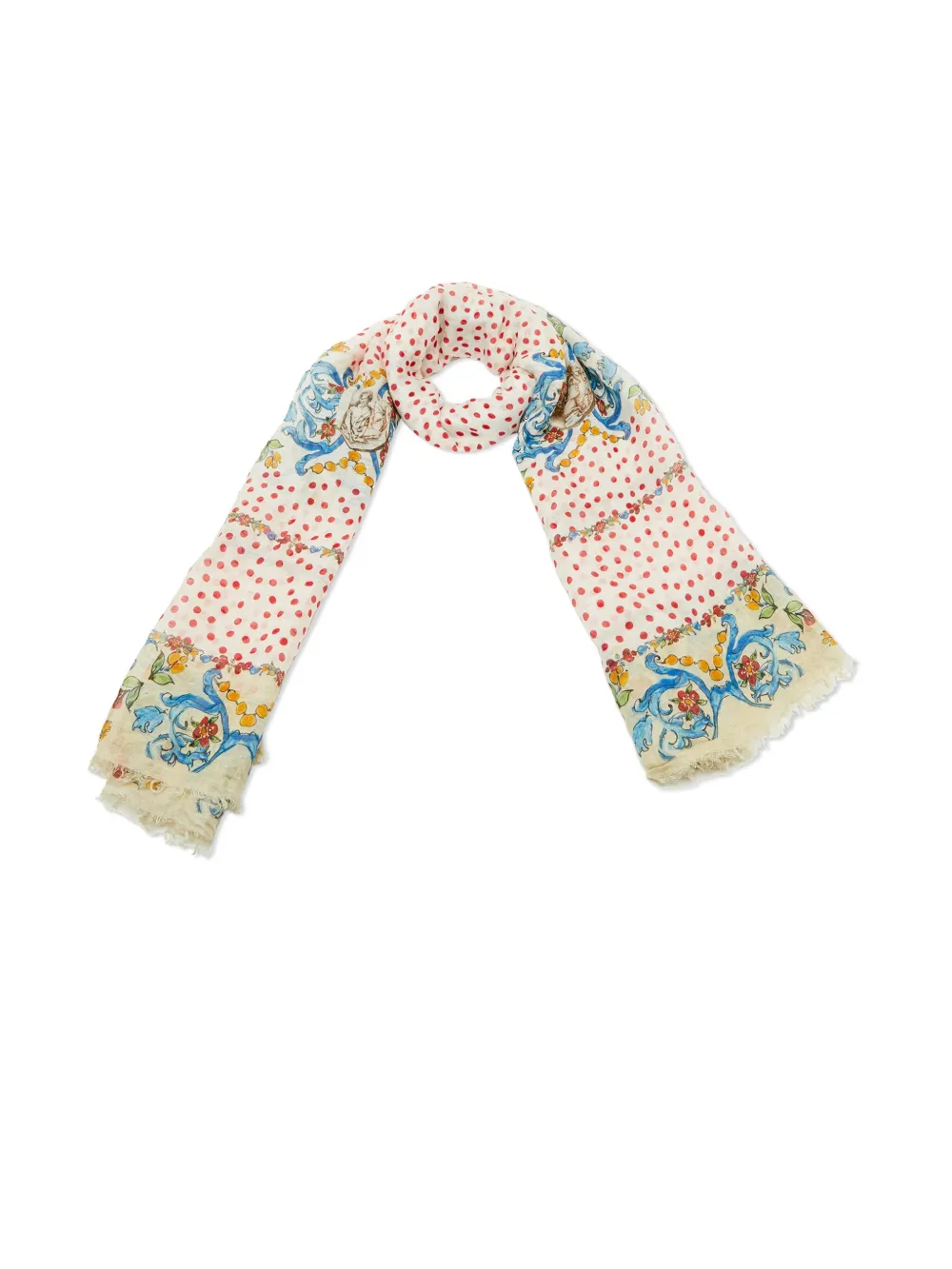 Dolce & Gabbana Pre-Owned 2024 Majolica polka-dot scarf | Image 2
