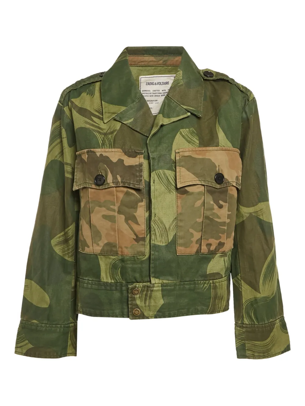Zadig&Voltaire pre-owned camouflage-print jacket | Green | Image 1
