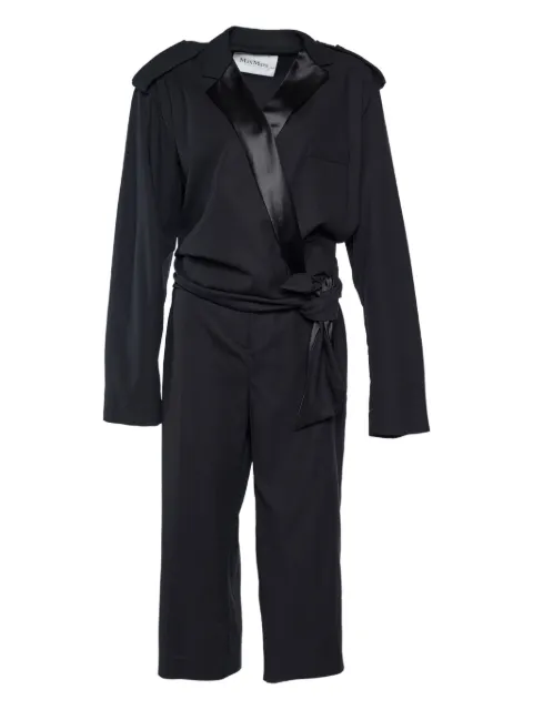 Max Mara tie-detail cotton jumpsuit