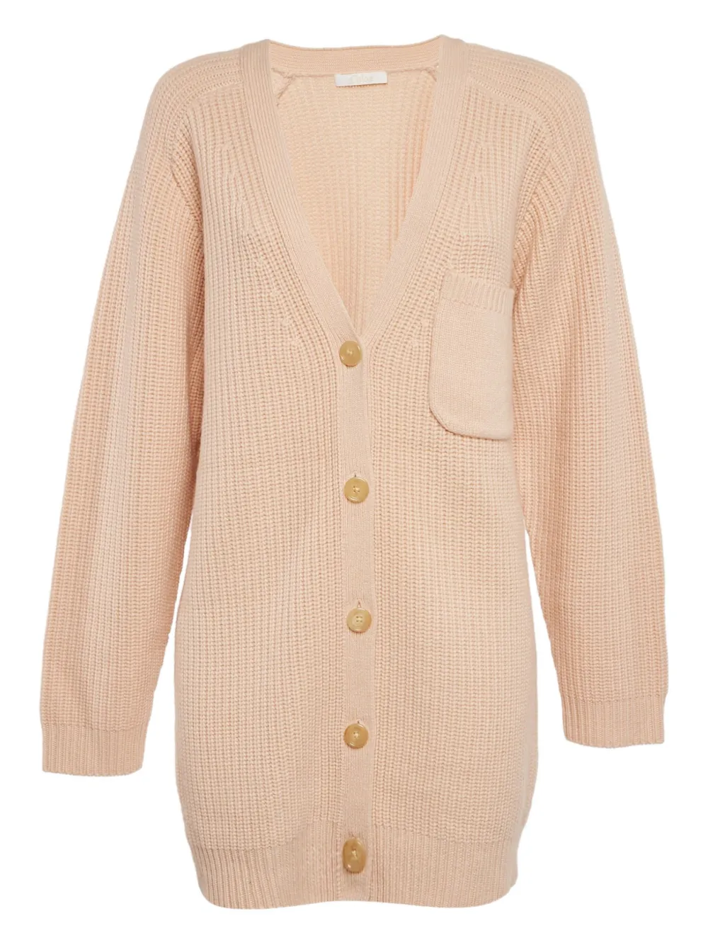 Pre-owned Chloé Cashmere Button Cardigan