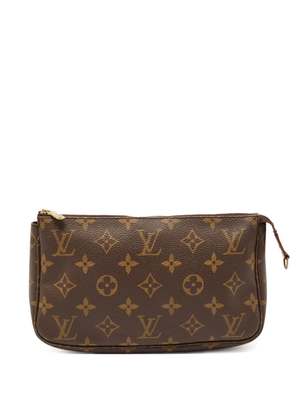 Louis Vuitton Pre-Owned Monogram zip pouch - ブラウン Louis Vuitton Pre-Owned Monogram zip pouch - ブラウン