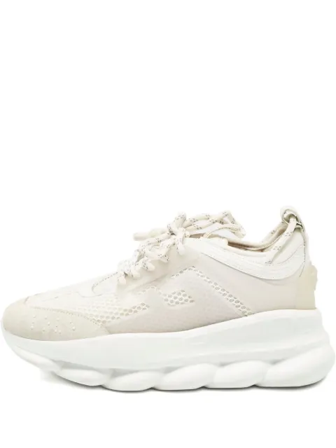 Versace Pre-Owned Mesh-Sneakers mit Kettendetail