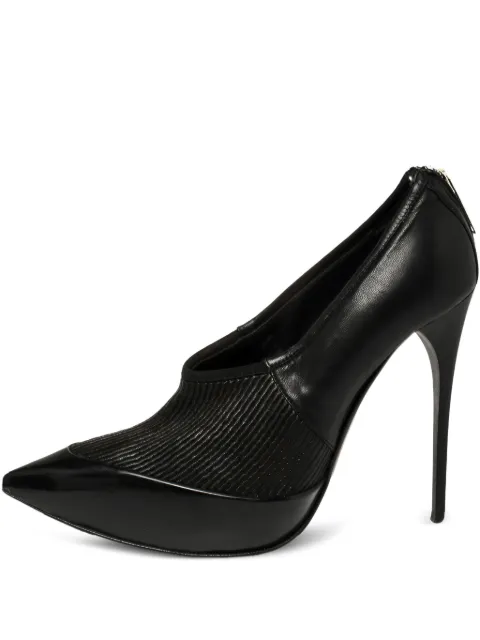 Burberry Pre-Owned 130mm ribbed-detail pointed-toe pumps