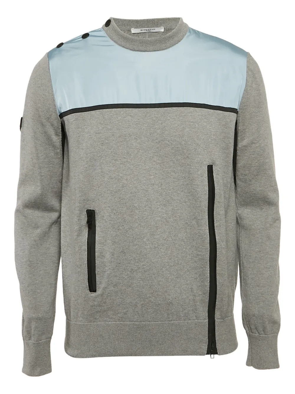 colorblock panel sweatshirt
