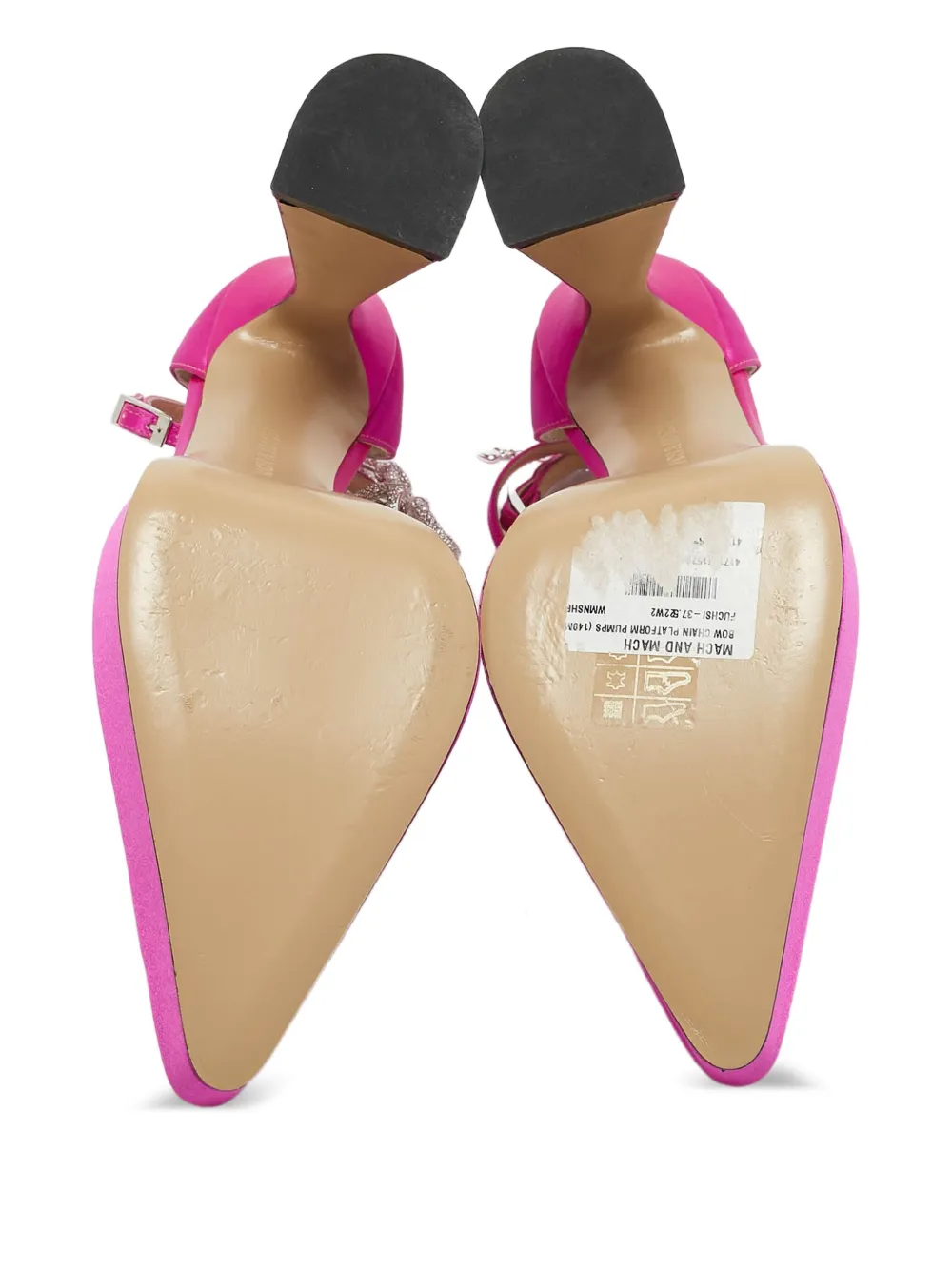Pre-owned Mach&mach 2024 130mm Platform Pumps In Pink