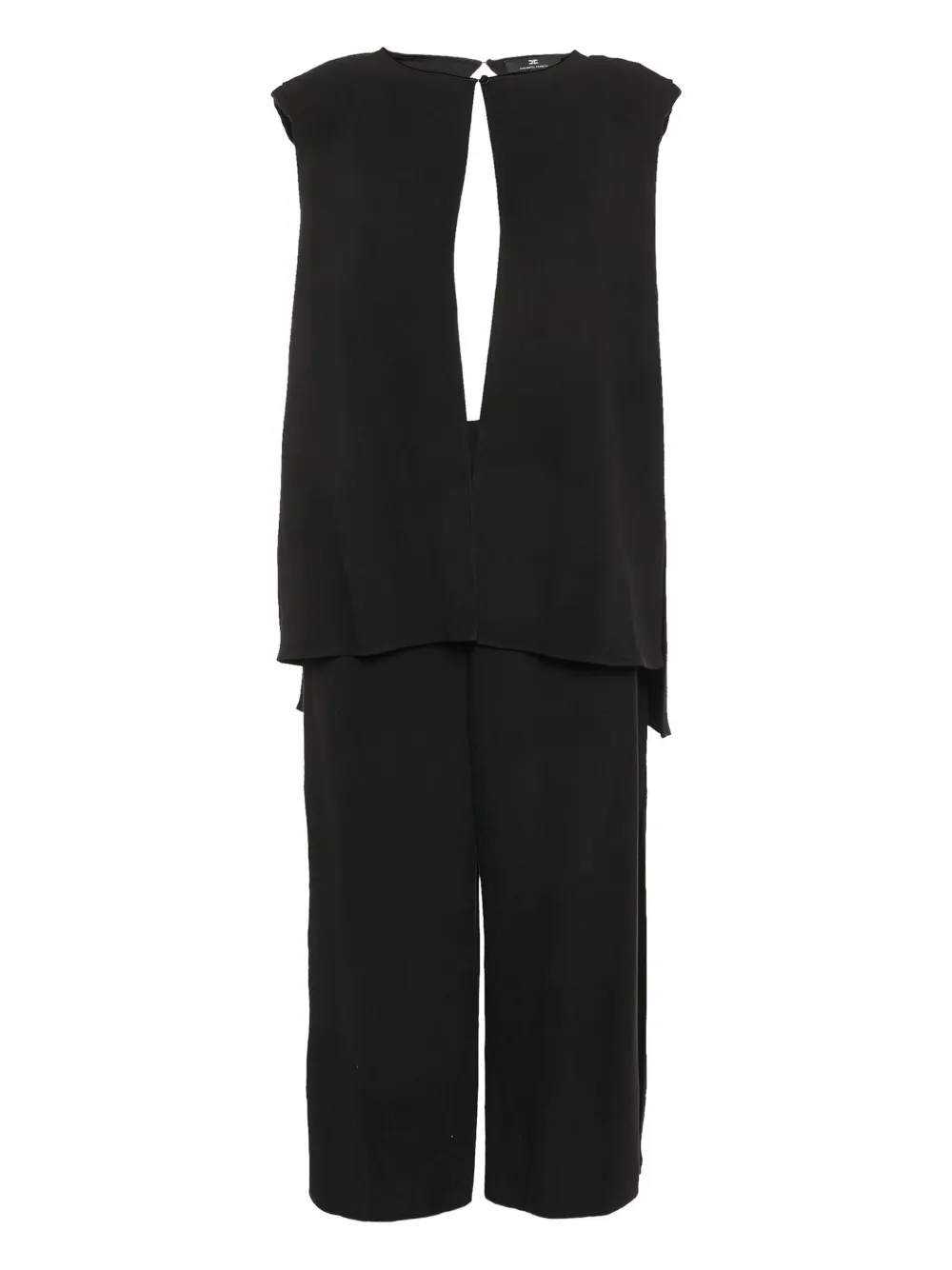 Elisabetta Franchi 2024 crepe jumpsuit | Black | Image 1