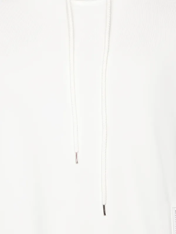 John Lawrence Sullivan zip-detail Cotton Hoodie | White | FARFETCH
