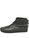 Pre-Owned Alexander Wang fringed chain-detail boots - Black