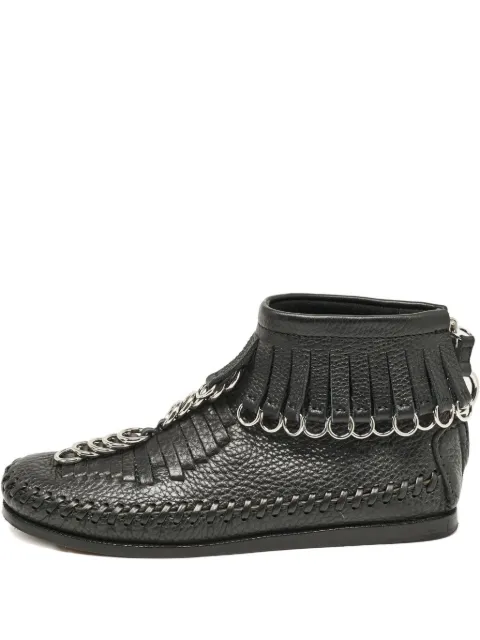 Pre-Owned Alexander Wang 프린지 체인 디테일 부츠